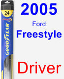 Driver Wiper Blade for 2005 Ford Freestyle - Hybrid