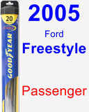 Passenger Wiper Blade for 2005 Ford Freestyle - Hybrid