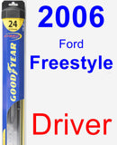 Driver Wiper Blade for 2006 Ford Freestyle - Hybrid