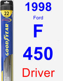 Driver Wiper Blade for 1998 Ford F-450 - Hybrid