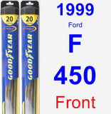 Front Wiper Blade Pack for 1999 Ford F-450 - Hybrid