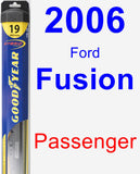 Passenger Wiper Blade for 2006 Ford Fusion - Hybrid