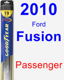 Passenger Wiper Blade for 2010 Ford Fusion - Hybrid