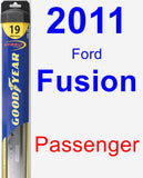 Passenger Wiper Blade for 2011 Ford Fusion - Hybrid