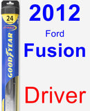 Driver Wiper Blade for 2012 Ford Fusion - Hybrid