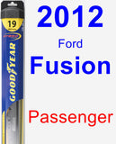 Passenger Wiper Blade for 2012 Ford Fusion - Hybrid