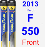 Front Wiper Blade Pack for 2013 Ford F-550 - Hybrid