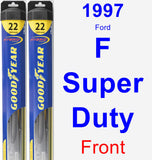 Front Wiper Blade Pack for 1997 Ford F Super Duty - Hybrid