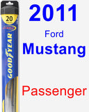 Passenger Wiper Blade for 2011 Ford Mustang - Hybrid