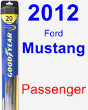 Passenger Wiper Blade for 2012 Ford Mustang - Hybrid