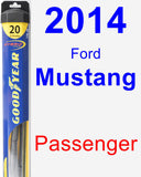 Passenger Wiper Blade for 2014 Ford Mustang - Hybrid