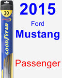 Passenger Wiper Blade for 2015 Ford Mustang - Hybrid