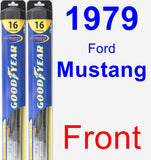 Front Wiper Blade Pack for 1979 Ford Mustang - Hybrid