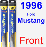 Front Wiper Blade Pack for 1996 Ford Mustang - Hybrid