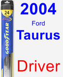 Driver Wiper Blade for 2004 Ford Taurus - Hybrid