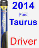 Driver Wiper Blade for 2014 Ford Taurus - Hybrid