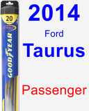 Passenger Wiper Blade for 2014 Ford Taurus - Hybrid