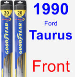 Front Wiper Blade Pack for 1990 Ford Taurus - Hybrid