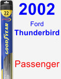 Passenger Wiper Blade for 2002 Ford Thunderbird - Hybrid