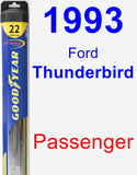 Passenger Wiper Blade for 1993 Ford Thunderbird - Hybrid