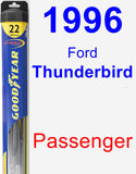 Passenger Wiper Blade for 1996 Ford Thunderbird - Hybrid