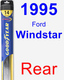 Rear Wiper Blade for 1995 Ford Windstar - Hybrid