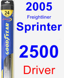 Driver Wiper Blade for 2005 Freightliner Sprinter 2500 - Hybrid