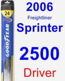 Driver Wiper Blade for 2006 Freightliner Sprinter 2500 - Hybrid