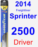 Driver Wiper Blade for 2014 Freightliner Sprinter 2500 - Hybrid