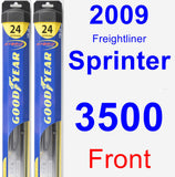 Front Wiper Blade Pack for 2009 Freightliner Sprinter 3500 - Hybrid