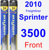 Front Wiper Blade Pack for 2010 Freightliner Sprinter 3500 - Hybrid