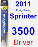 Driver Wiper Blade for 2011 Freightliner Sprinter 3500 - Hybrid