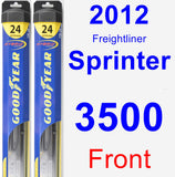 Front Wiper Blade Pack for 2012 Freightliner Sprinter 3500 - Hybrid