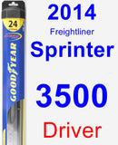 Driver Wiper Blade for 2014 Freightliner Sprinter 3500 - Hybrid