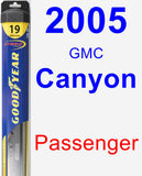 Passenger Wiper Blade for 2005 GMC Canyon - Hybrid