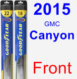 Front Wiper Blade Pack for 2015 GMC Canyon - Hybrid