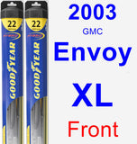 Front Wiper Blade Pack for 2003 GMC Envoy XL - Hybrid