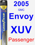 Passenger Wiper Blade for 2005 GMC Envoy XUV - Hybrid