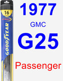 Passenger Wiper Blade for 1977 GMC G25 - Hybrid