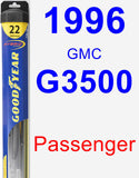 Passenger Wiper Blade for 1996 GMC G3500 - Hybrid