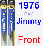 Front Wiper Blade Pack for 1976 GMC Jimmy - Hybrid