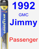 Passenger Wiper Blade for 1992 GMC Jimmy - Hybrid