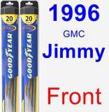 Front Wiper Blade Pack for 1996 GMC Jimmy - Hybrid