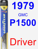 Driver Wiper Blade for 1979 GMC P1500 - Hybrid