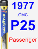 Passenger Wiper Blade for 1977 GMC P25 - Hybrid