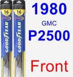 Front Wiper Blade Pack for 1980 GMC P2500 - Hybrid