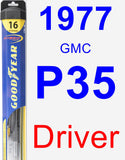 Driver Wiper Blade for 1977 GMC P35 - Hybrid