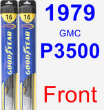 Front Wiper Blade Pack for 1979 GMC P3500 - Hybrid