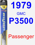 Passenger Wiper Blade for 1979 GMC P3500 - Hybrid