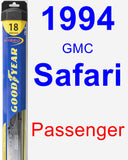 Passenger Wiper Blade for 1994 GMC Safari - Hybrid